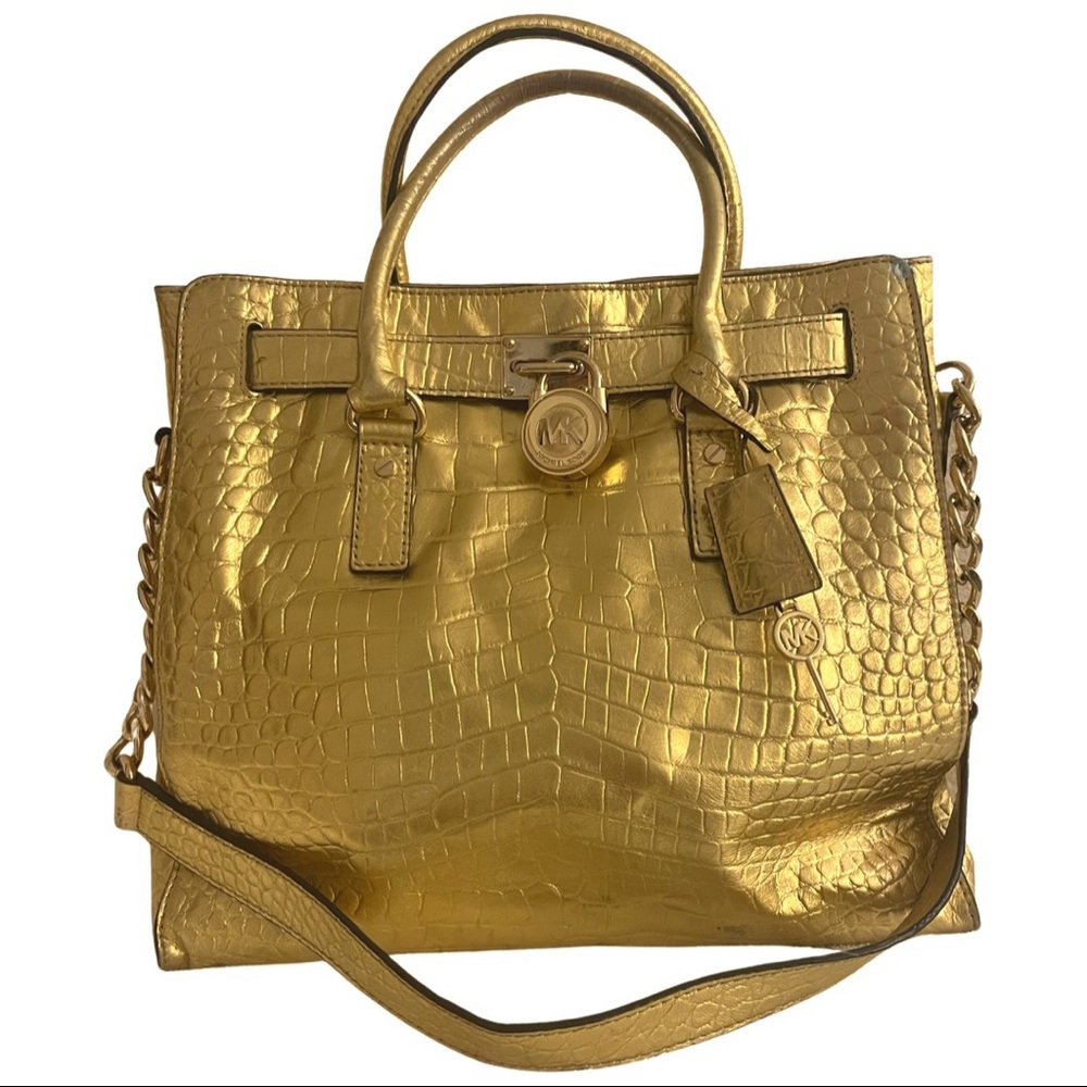 Michael Kors metallic handbag